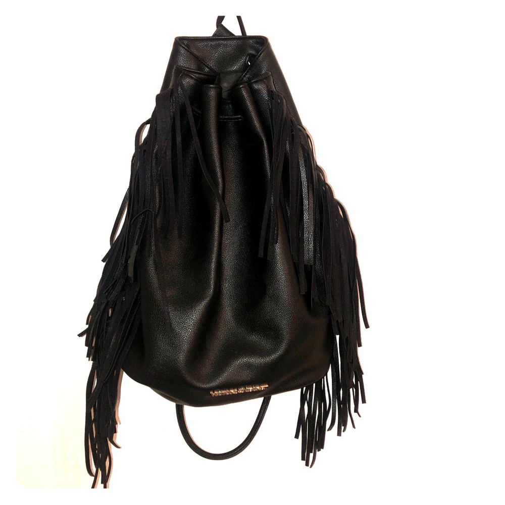 VS leather fringe backpack